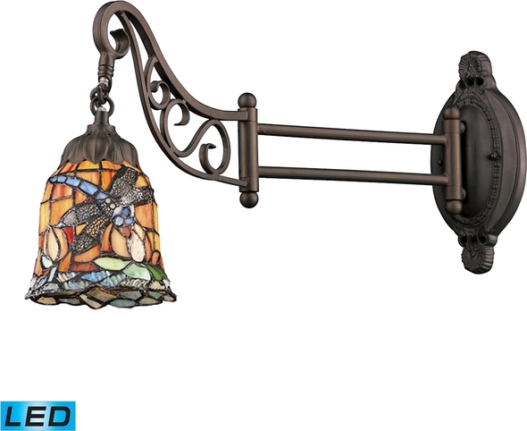 matching lamp and floor lamp ELK Lighting Sconce Tiffany Bronze Traditional