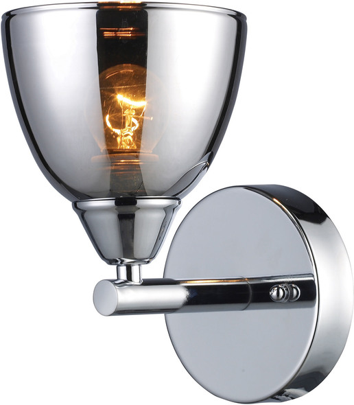 white wall lights indoor ELK Lighting Sconce Polished Chrome Modern / Contemporary