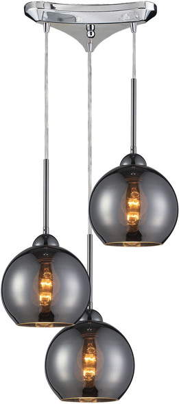 pendant lamp brass ELK Lighting Mini Pendant Polished Chrome Modern / Contemporary