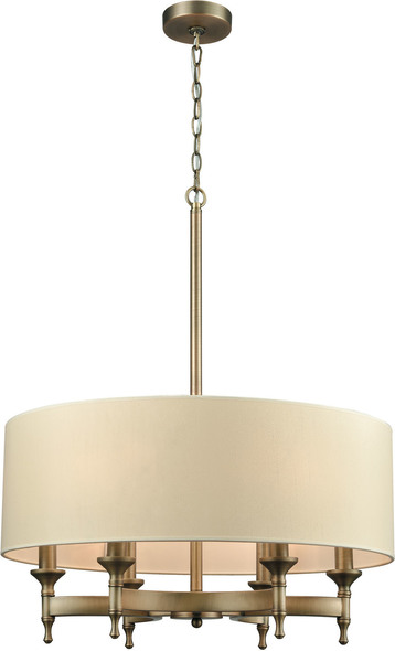 gold chandeliers for sale ELK Lighting Chandelier Brushed Antique Brass Transitional
