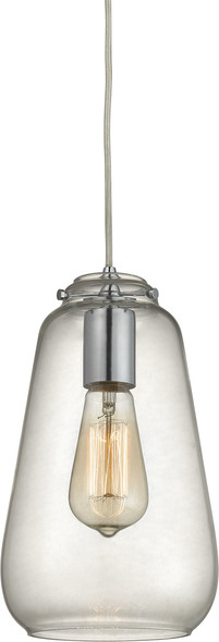 hang down lights for kitchen ELK Lighting Mini Pendant Polished Chrome Modern / Contemporary