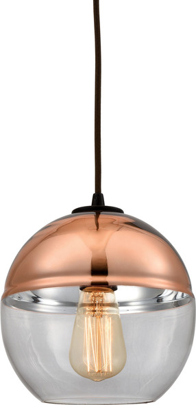 linear led pendant light fixture ELK Lighting Mini Pendant Oil Rubbed Bronze Modern / Contemporary