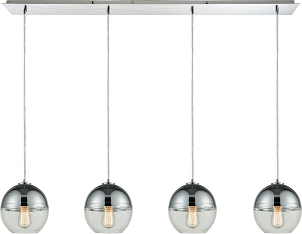 led hanging ceiling light fixtures ELK Lighting Mini Pendant Polished Chrome Modern / Contemporary