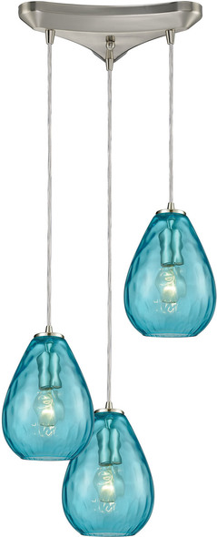ceiling light covers ELK Lighting Mini Pendant Satin Nickel Modern / Contemporary
