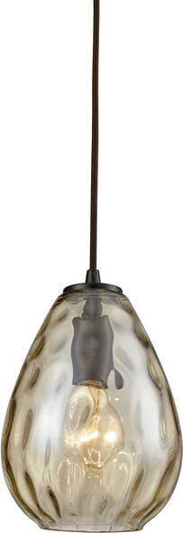 sphere pendant lamp ELK Lighting Mini Pendant Oil Rubbed Bronze Modern / Contemporary