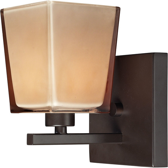 best downlights for bathroom ELK Lighting Vanity Light Oiled Bronze Transitional