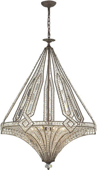 modern ceiling light chandelier ELK Lighting Chandelier Antique Bronze Traditional