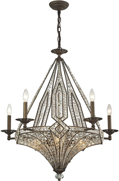 chandelier stores online ELK Lighting Chandelier Antique Bronze Traditional