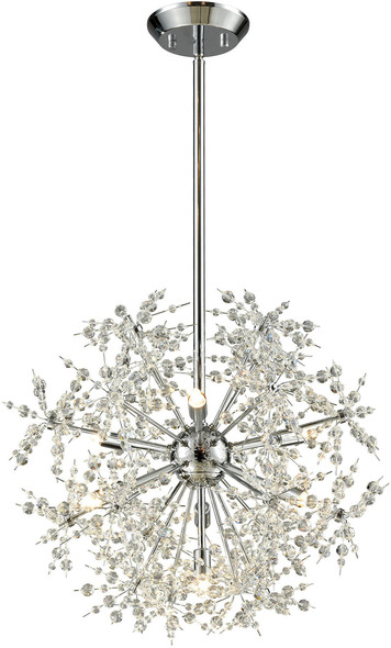 traditional chandelier lighting ELK Lighting Chandelier Polished Chrome Modern / Contemporary
