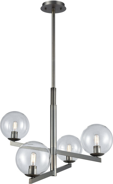 cheap beaded chandelier ELK Lighting Chandelier Brushed Black Nickel Modern / Contemporary