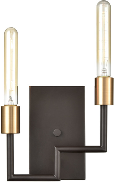 single wall lamp ELK Lighting Sconce Oil Rubbed Bronze, Satin Brass Modern / Contemporary