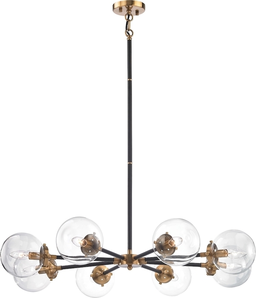 chandelier fan ELK Lighting Chandelier Antique Gold, Matte Black Modern / Contemporary
