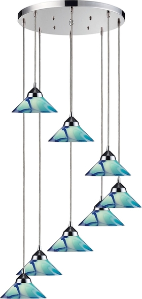 ceiling globes ELK Lighting Mini Pendant Polished Chrome Modern / Contemporary