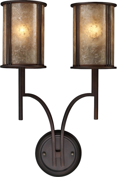 wall outdoor lamps ELK Lighting Sconce Aged Bronze Traditional