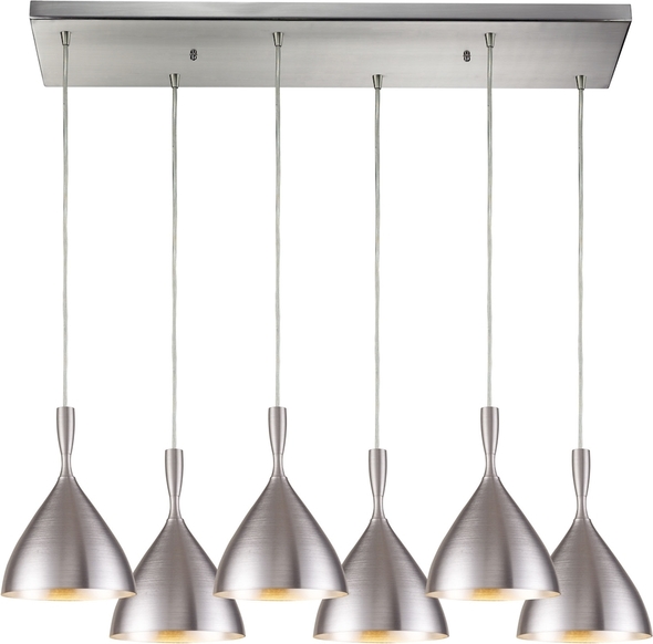 brass lights for kitchen ELK Lighting Mini Pendant Aluminum Modern / Contemporary