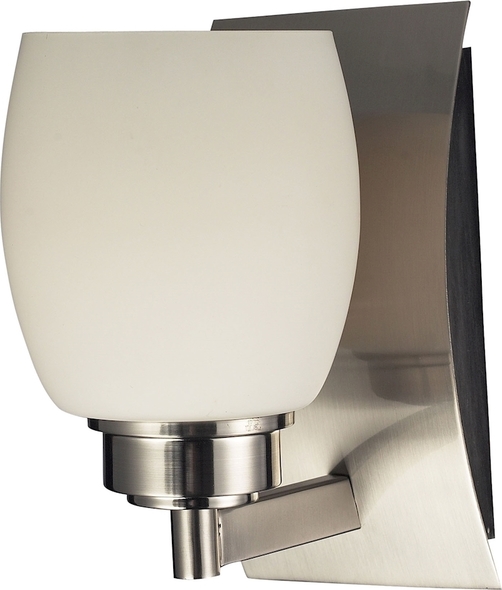bathroom shower light bulb ELK Lighting Vanity Light Satin Nickel Transitional