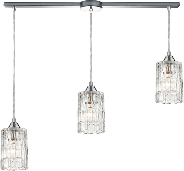 replace can light with pendant ELK Lighting Pendant Polished Chrome Modern / Contemporary