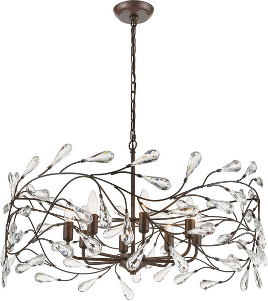 lantern ceiling lamp ELK Lighting Pendant Sunglow Bronze Traditional