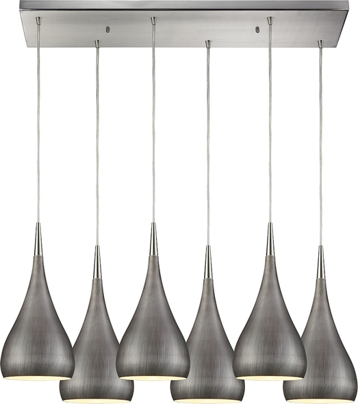 light pendants for bathroom ELK Lighting Mini Pendant Satin Nickel Modern / Contemporary