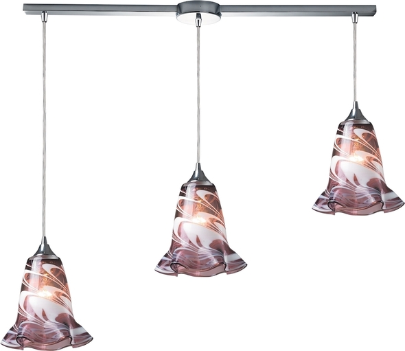 types of ceiling lights for kitchen ELK Lighting Mini Pendant Polished Chrome Transitional