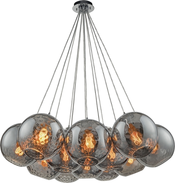 hanging lamp gold ELK Lighting Mini Pendant Polished Chrome Modern / Contemporary