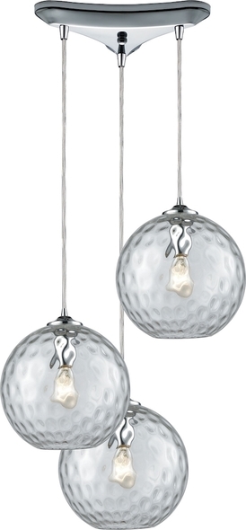 ceiling lights with speakers ELK Lighting Mini Pendant Polished Chrome Modern / Contemporary