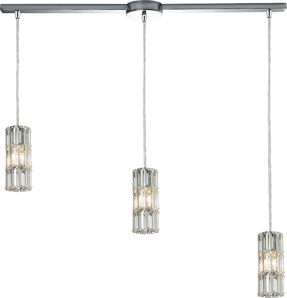 kitchen pendant lamp shades ELK Lighting Mini Pendant Polished Chrome Modern / Contemporary