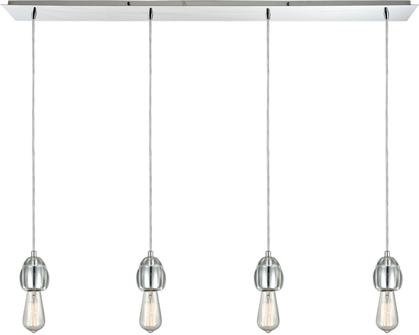 panel lights ELK Lighting Mini Pendant Polished Chrome Modern / Contemporary