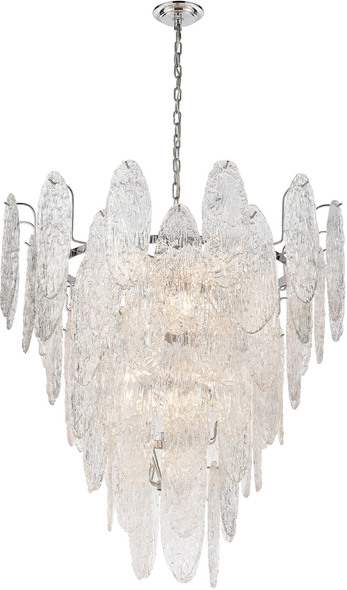 replacement crystals for light fixtures ELK Lighting Chandelier Polished Chrome Traditional