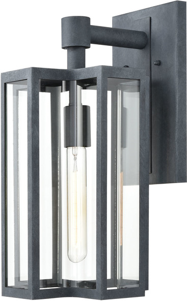 linear wall light ELK Lighting Sconce Wall Sconces Aged Zinc Transitional