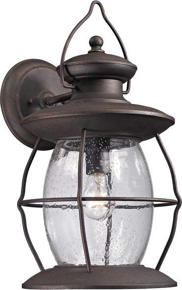 indoor wall sconces black ELK Lighting Sconce Weathered Charcoal Traditional