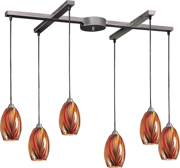 new ceiling light design ELK Lighting Mini Pendant Satin Nickel Transitional