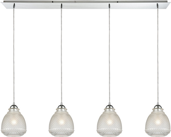 grey ceiling lamp shade ELK Lighting Mini Pendant Polished Chrome Traditional