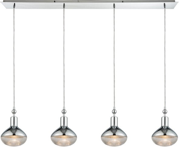 cheap hanging lights for kitchen ELK Lighting Mini Pendant Polished Chrome Modern / Contemporary