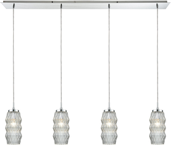 3 light kitchen ceiling light ELK Lighting Mini Pendant Polished Chrome Modern / Contemporary