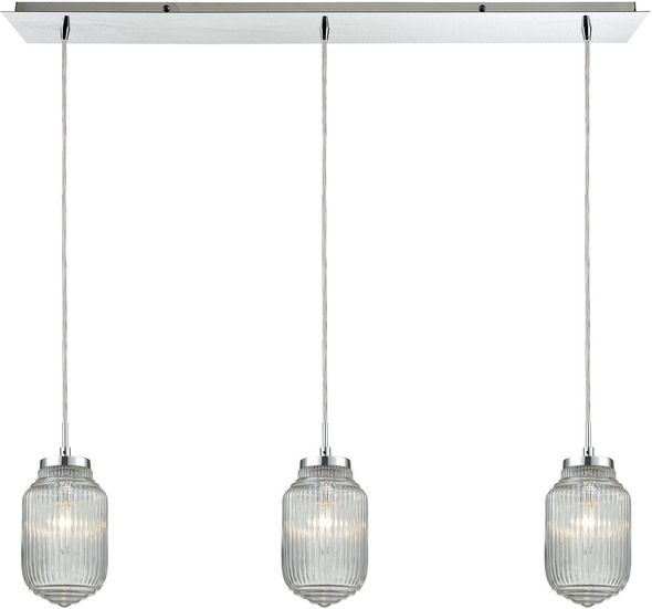 ceiling lamp shade fittings ELK Lighting Mini Pendant Polished Chrome Modern / Contemporary