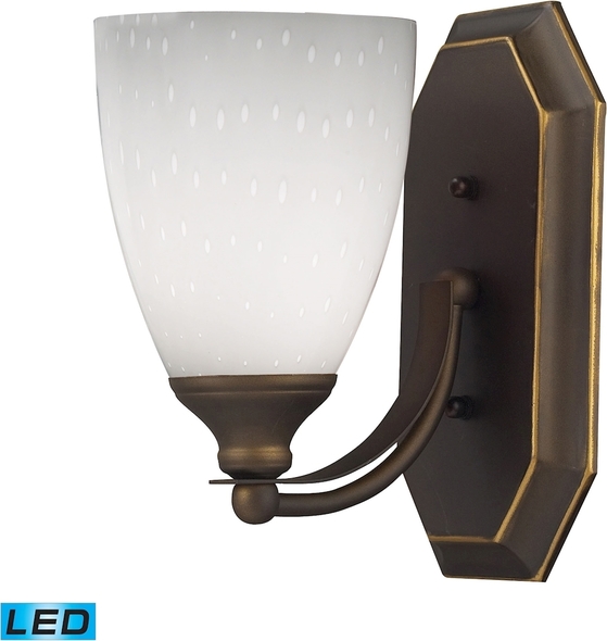 lamp with 2 lights ELK Lighting Vanity Light Aged Bronze Transitional