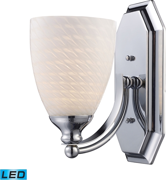 bathroom vanity chandelier ELK Lighting Vanity Light Polished Chrome Transitional