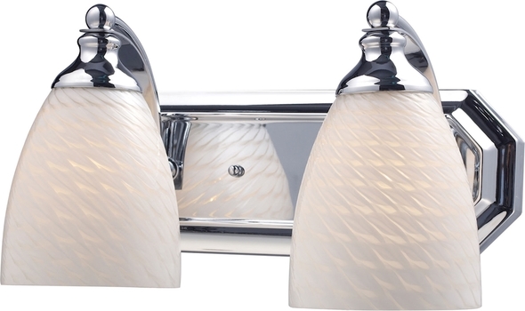 modern powder room light fixtures ELK Lighting Vanity Light Polished Chrome Transitional