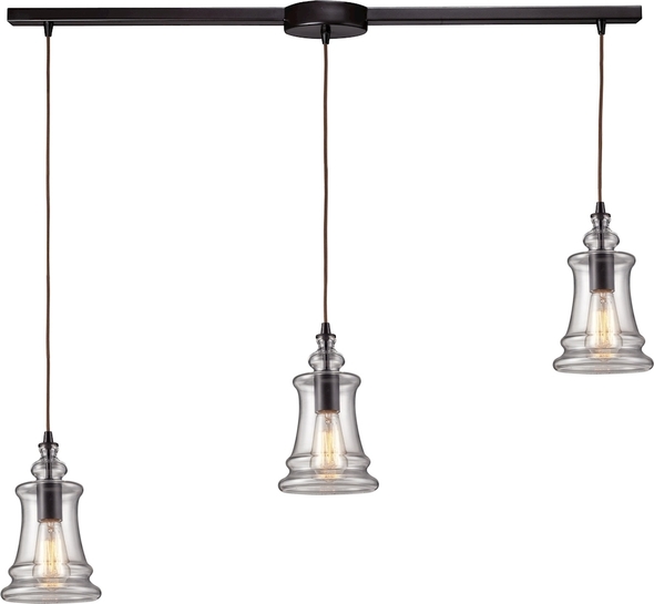 types of hanging lamps ELK Lighting Mini Pendant Oiled Bronze Transitional
