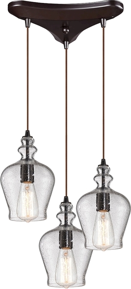 chandelier 10 light ELK Lighting Mini Pendant Oil Rubbed Bronze Transitional