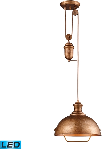 modern pendant ceiling lights ELK Lighting Pendant Bellwether Copper Transitional