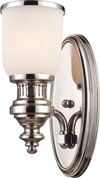 cheap wall lamps ELK Lighting Sconce Polished Nickel Transitional