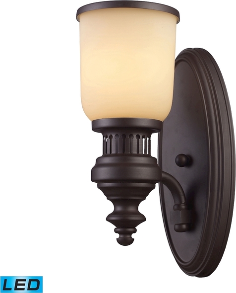 modern plug in wall lamp ELK Lighting Sconce Oiled Bronze Transitional