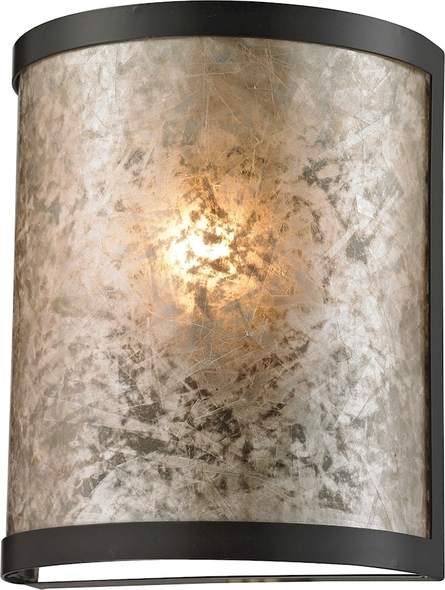 wall sconce 3 light ELK Lighting Sconce Oil Rubbed Bronze Modern / Contemporary
