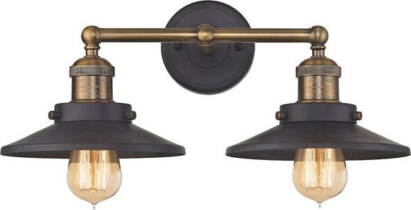 best led light bulbs for bathroom vanity ELK Lighting Vanity Light Antique Brass, Tarnished Graphite Transitional