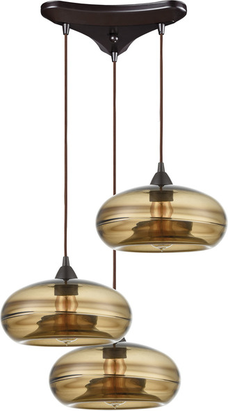 four pendant light ELK Lighting Pendant Oil Rubbed Bronze Modern / Contemporary