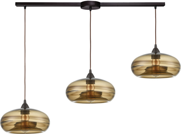 kitchen pendant lamp shades ELK Lighting Pendant Oil Rubbed Bronze Modern / Contemporary