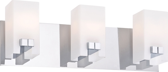 crystal bathroom light fixtures ELK Lighting Vanity Light Chrome Modern / Contemporary
