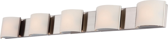 three light vanity fixture brushed nickel ELK Lighting Vanity Light Polished Matte Nickel Modern / Contemporary